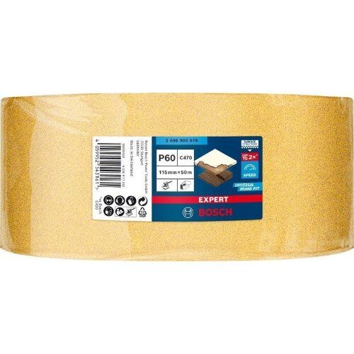  Für Exzenterschleifer EXPERT C470 Schleifpapierrollen zum Handschleifen Bosch EXPERT C470 Schleifpapierrolle zum Handschleifen, 115 mm x 50 m, G 60, für Handschleifen 12375392