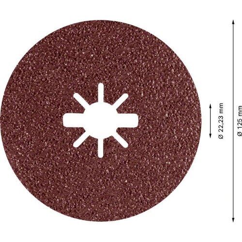  EXPERT R781 Prisma Ceramic X-LOCK Fiberscheiben Bosch EXPERT R781 Prisma Ceramic Fiberscheibe, X-LOCK, 125 mm, 22,23 mm, G 36, 5-tlg., für kleine Winkelschleifer 12375779