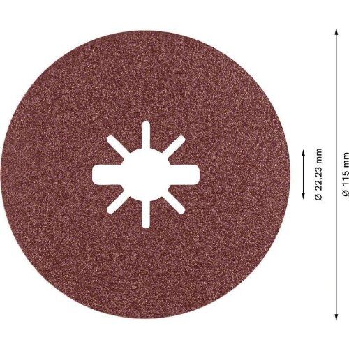  EXPERT R781 Prisma Ceramic X-LOCK Fiberscheiben Bosch EXPERT R781 Prisma Ceramic X-LOCK Fiberscheibe, 115 mm, 22,23 mm, G 60, für kleine Winkelschleifer 12375783