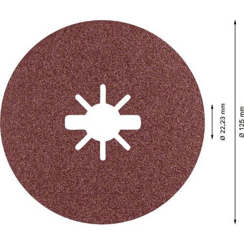  EXPERT R781 Prisma Ceramic X-LOCK Fiberscheiben Bosch EXPERT R781 Prisma Ceramic X-LOCK Fiberscheibe, 125 mm, 22,23 mm, G 80, für kleine Winkelschleifer 12375790