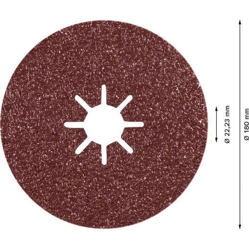  EXPERT R781 Prisma Ceramic Fiberscheiben Bosch EXPERT R781 Prisma Ceramic Fiberscheibe, 180 mm, 22,23 mm, G 36, für große Winkelschleifer mit Spannmutter 12375793