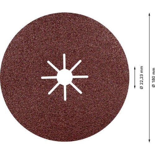  EXPERT R781 Prisma Ceramic Fiberscheiben Bosch EXPERT R781 Prisma Ceramic Fiberscheibe, 180 mm, 22.23 mm, G 60, für große Winkelschleifer mit Spannmutter 12375791