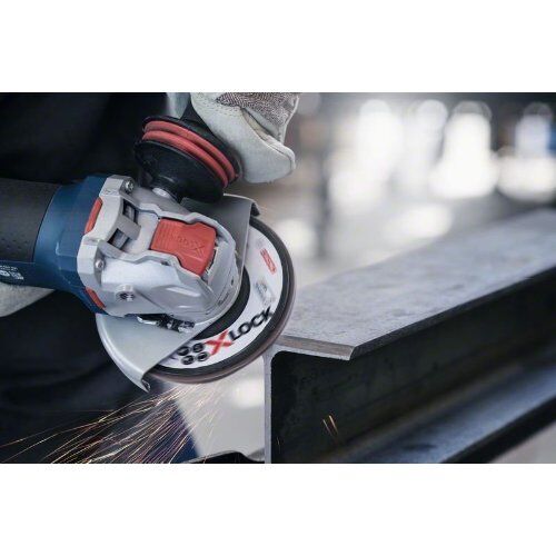  X571 Best for Metal X-LOCK Fächerschleifscheiben, gerade Ausführung Bosch X-LOCK Fächerschleifscheibe, gerade Ausführung, Kunststofftragplatte, Ø125 mm, K 40, X571, Best for Metal, 1 Stück, für kleine Winkelschleifer 12375932
