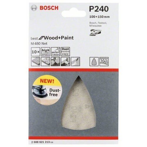  M480 Best for Wood and Paint Schleifnetze für Deltaschleifer Bosch Schleifblatt, für Deltaschleifer 12376224