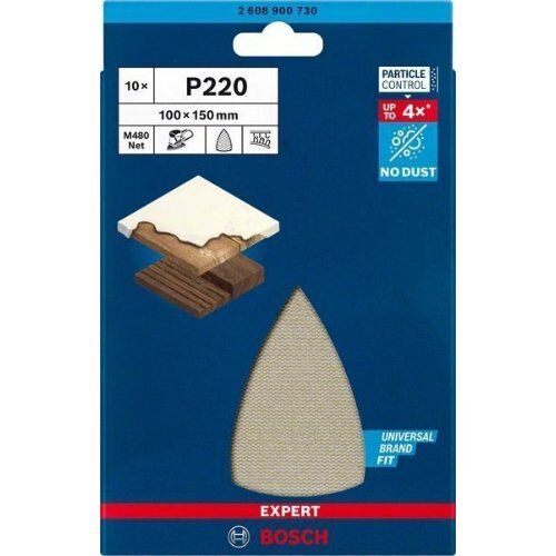  EXPERT M480 Schleifnetz-Sets für Multischleifer Bosch EXPERT M480 Schleifnetz für Multischleifer 100 x 150 mm, G 220, 10-tlg., für Multischleifer 12376119