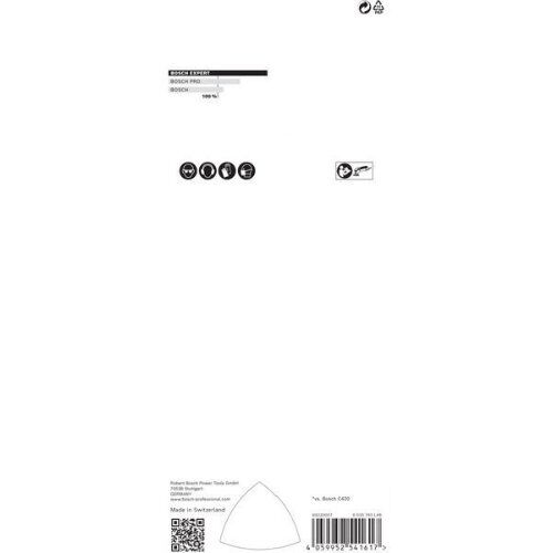  EXPERT C470 Schleifblatt für Deltaschleifer Bosch EXPERT C470 Schleifpapier für Deltaschleifer, 93 mm, G 40, 5 Stück, für Deltaschleifer 12376129