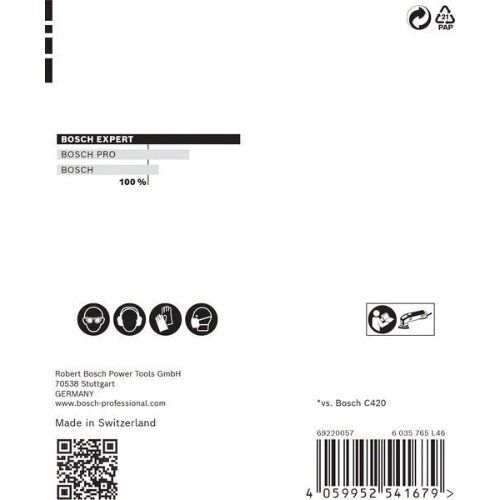  EXPERT C470 Schleifblatt für Deltaschleifer Bosch EXPERT C470 Schleifpapier für Deltaschleifer, 93 mm, G 240, 5 Stück, für Deltaschleifer 12376132