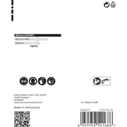  EXPERT C470 Schleifblatt für Deltaschleifer Bosch EXPERT C470 Schleifpapier für Deltaschleifer, 93 mm, G 320, 5 Stück, für Deltaschleifer 12376140