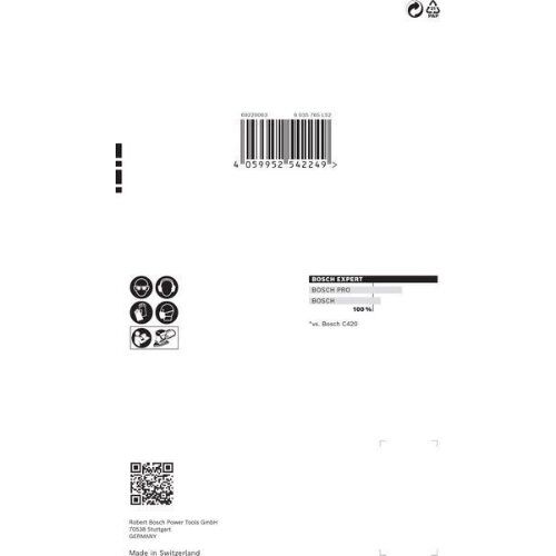  EXPERT C470 Schleifblatt mit 11 Löchern für Multischleifer Bosch EXPERT C470 Schleifpapier mit 11 Löchern für Multischleifer, 102 x 62 mm, 93 mm, G 40, 10-tlg., für Multischleifer 12376151