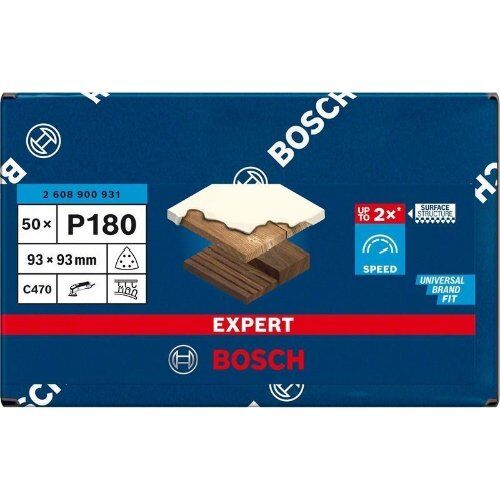  EXPERT C470 Schleifblatt für Deltaschleifer Bosch EXPERT C470 Schleifpapier für Deltaschleifer, 93 mm, G 180, 50 Stück, für Deltaschleifer 12376128