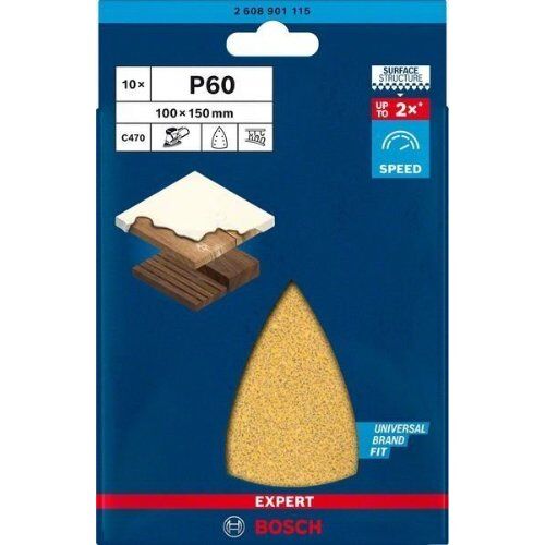  EXPERT C470 Schleifblatt mit 7 Löchern für Multischleifer Bosch EXPERT C470 Schleifpapier mit 7 Löchern für Multischleifer, 100 x 150 mm, G 60, 10-tlg., für Multischleifer 12376142