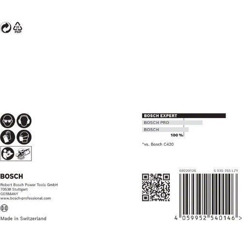  EXPERT M480 Schleifnetze für Exzenterschleifer Bosch EXPERT M480 Schleifnetz für Exzenterschleifer, 125 mm, G 220, 5 Stück, für Exzenterschleifer 12376250