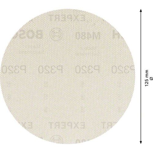 EXPERT M480 Schleifnetze für Exzenterschleifer Bosch EXPERT M480 Schleifnetz für Exzenterschleifer, 125 mm, G 320, 5 Stück, für Exzenterschleifer 12376265
