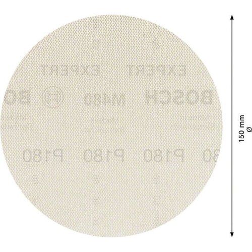  EXPERT M480 Schleifnetze für Exzenterschleifer Bosch EXPERT M480 Schleifnetz für Exzenterschleifer, 150 mm, G 180, 50 Stück, für Exzenterschleifer 12376254