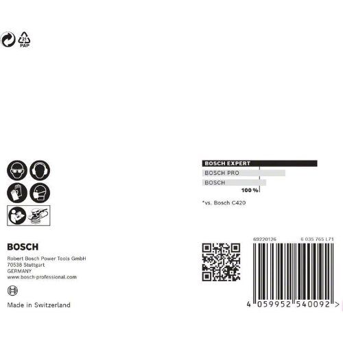  EXPERT M480 Schleifnetze für Exzenterschleifer Bosch EXPERT M480 Schleifnetz für Exzenterschleifer, 125 mm, G 80, 5 Stück, für Exzenterschleifer 12376282