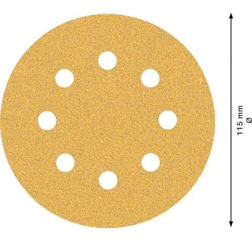  EXPERT C470 Schleifblatt mit 8 Löchern für Exzenterschleifer Bosch EXPERT C470 Schleifpapier mit 8 Löchern für Exzenterschleifer, 115 mm, G 60, 5-tlg., für Exzenterschleifer 12376334
