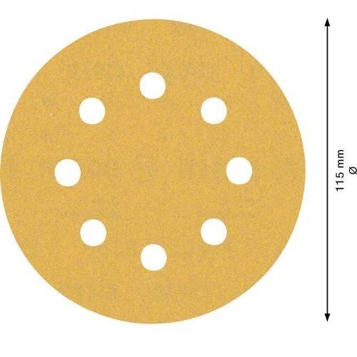  EXPERT C470 Schleifblatt mit 8 Löchern für Exzenterschleifer Bosch EXPERT C470 Schleifpapier mit 8 Löchern für Exzenterschleifer, 115 mm, G 180, 5-tlg., für Exzenterschleifer 12376337