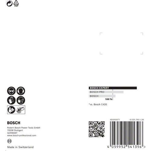  EXPERT C470 Schleifblatt mit 8 Löchern für Exzenterschleifer Bosch EXPERT C470 Schleifpapier mit 8 Löchern für Exzenterschleifer, 115 mm, G 400, 5-tlg., für Exzenterschleifer 12376330