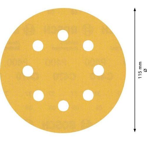  EXPERT C470 Schleifblatt mit 8 Löchern für Exzenterschleifer Bosch EXPERT C470 Schleifpapier mit 8 Löchern für Exzenterschleifer, 115 mm, G 400, 5-tlg., für Exzenterschleifer 12376330