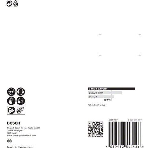  EXPERT C470 Schleifblatt mit 8 Löchern für Exzenterschleifer Bosch EXPERT C470 Schleifpapier mit 8 Löchern für Exzenterschleifer, 125 mm, G 60, 5-tlg., für Exzenterschleifer 12376325