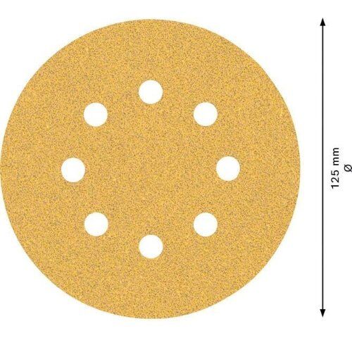  EXPERT C470 Schleifblatt mit 8 Löchern für Exzenterschleifer Bosch EXPERT C470 Schleifpapier mit 8 Löchern für Exzenterschleifer, 125 mm, G 60, 5-tlg., für Exzenterschleifer 12376325