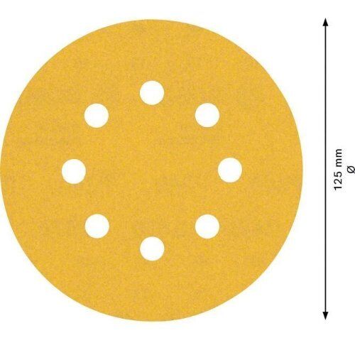  EXPERT C470 Schleifblatt mit 8 Löchern für Exzenterschleifer Bosch EXPERT C470 Schleifpapier mit 8 Löchern für Exzenterschleifer, 125 mm, G 240, 5-tlg., für Exzenterschleifer 12376323