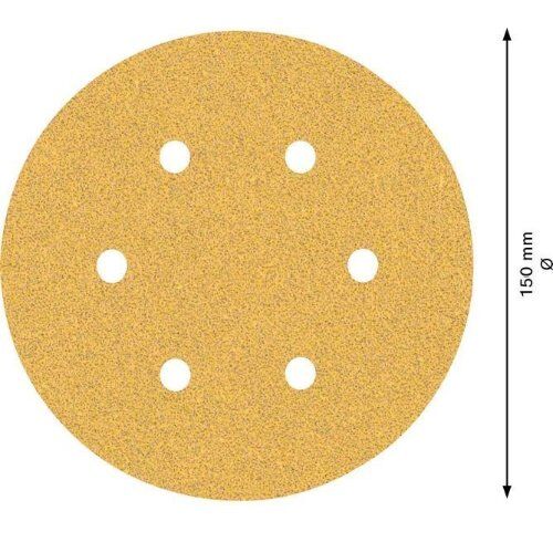  EXPERT C470 Schleifblatt mit 6 Löchern für Exzenterschleifer Bosch EXPERT C470 Schleifpapier mit 6 Löchern für Exzenterschleifer, 150 mm, G 60, 5-tlg., für Exzenterschleifer 12376296
