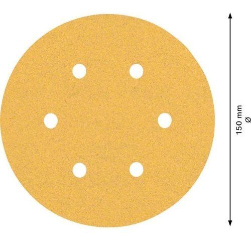  EXPERT C470 Schleifblatt mit 6 Löchern für Exzenterschleifer Bosch EXPERT C470 Schleifpapier mit 6 Löchern für Exzenterschleifer, 150 mm, G 100, 5-tlg., für Exzenterschleifer 12376299
