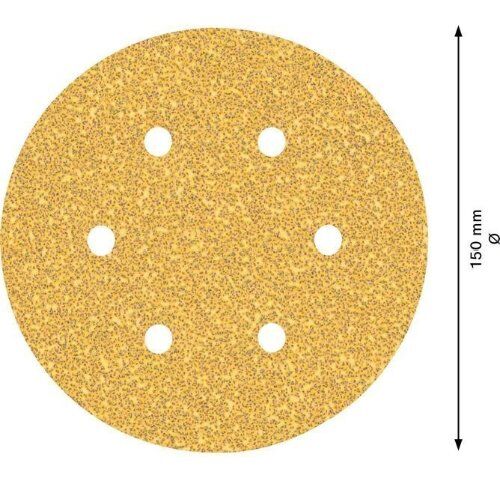  EXPERT C470 Schleifblatt mit 6 Löchern für Exzenterschleifer Bosch EXPERT C470 Schleifpapier mit 6 Löchern für Exzenterschleifer, 150 mm, G 40, 50-tlg., für Exzenterschleifer 12376297