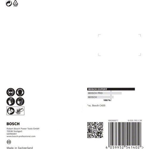  EXPERT C470 Schleifblatt-Sets mit 8 Löchern für Exzenterschleifer Bosch EXPERT C470 Schleifpapier-Set für Exzenterschleifer, 115 mm, 8 Löcher, G 60/120/240, 6-tlg., für Exzenterschleifer 12376385