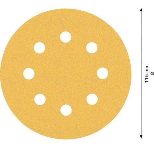  EXPERT C470 Schleifblatt-Sets mit 8 Löchern für Exzenterschleifer Bosch EXPERT C470 Schleifpapier-Set für Exzenterschleifer, 115 mm, 8 Löcher, G 60/120/240, 6-tlg., für Exzenterschleifer 12376385
