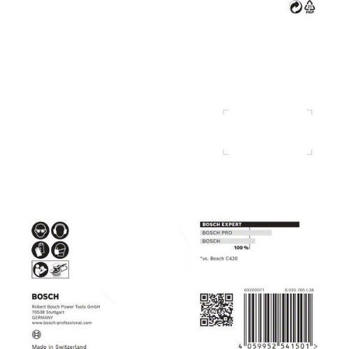  EXPERT C470 Schleifblatt-Sets mit 8 Löchern für Exzenterschleifer Bosch EXPERT C470 Schleifpapier-Set für Exzenterschleifer, 125 mm, 8 Löcher, G 60/120/240, 6-tlg., für Exzenterschleifer 12376384