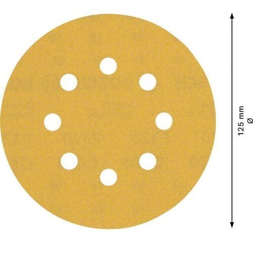  EXPERT C470 Schleifblatt mit 8 Löchern für Exzenterschleifer Bosch EXPERT C470 Schleifpapier mit 8 Löchern für Exzenterschleifer, 125 mm, G 320, 50-tlg., für Exzenterschleifer 12376331