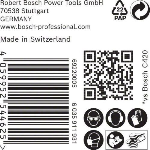  EXPERT C470 Schleifblatt Mehrloch für Exzenterschleifer Bosch EXPERT C470 Schleifpapier Mehrloch für Exzenterschleifer, 125 mm, G 40, 50-tlg., für Exzenterschleifer 12376372