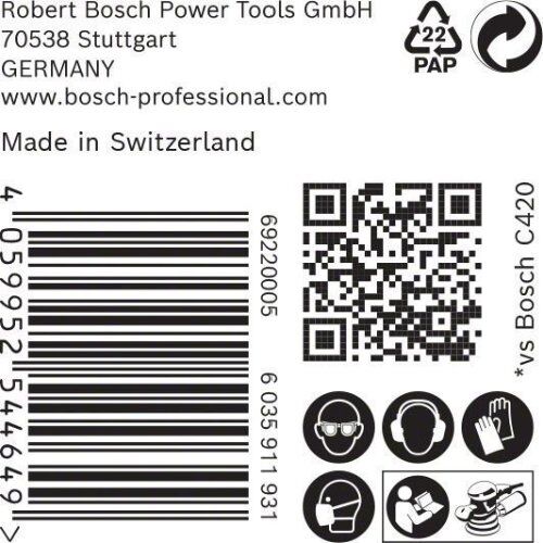  EXPERT C470 Schleifblatt Mehrloch für Exzenterschleifer Bosch EXPERT C470 Schleifpapier Mehrloch für Exzenterschleifer, 125 mm, G 80, 50-tlg., für Exzenterschleifer 12376370