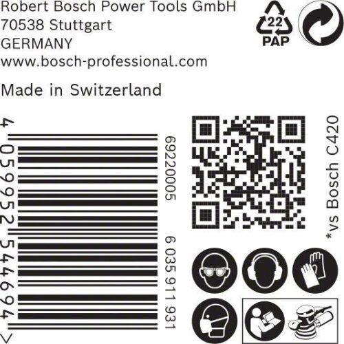  EXPERT C470 Schleifblatt Mehrloch für Exzenterschleifer Bosch EXPERT C470 Schleifpapier Mehrloch für Exzenterschleifer, 125 mm, G 220, 50-tlg., für Exzenterschleifer 12376373