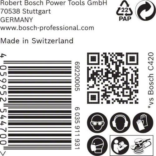  EXPERT C470 Schleifblatt Mehrloch für Exzenterschleifer Bosch EXPERT C470 Schleifpapier Mehrloch für Exzenterschleifer, 125 mm, G 240, 50-tlg., für Exzenterschleifer 12376349