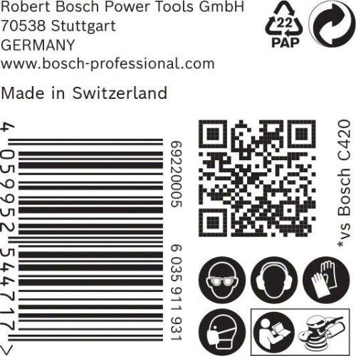  EXPERT C470 Schleifblatt Mehrloch für Exzenterschleifer Bosch EXPERT C470 Schleifpapier Mehrloch für Exzenterschleifer, 125 mm, G 320, 50-tlg., für Exzenterschleifer 12376381