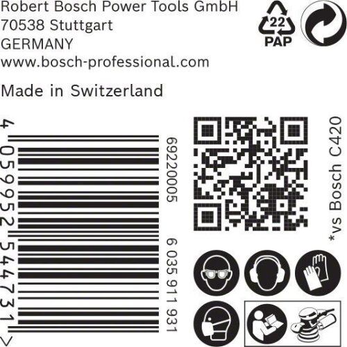  EXPERT C470 Schleifblatt Mehrloch für Exzenterschleifer Bosch EXPERT C470 Schleifpapier Mehrloch für Exzenterschleifer, 150 mm, G 40, 50-tlg., für Exzenterschleifer 12376379