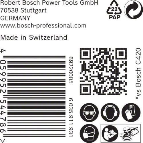  EXPERT C470 Schleifblatt Mehrloch für Exzenterschleifer Bosch EXPERT C470 Schleifpapier Mehrloch für Exzenterschleifer, 150 mm, G 150, 50-tlg., für Exzenterschleifer 12376345