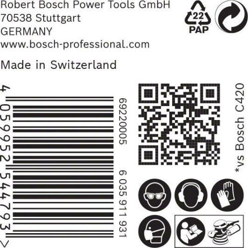  EXPERT C470 Schleifblatt Mehrloch für Exzenterschleifer Bosch EXPERT C470 Schleifpapier Mehrloch für Exzenterschleifer, 150 mm, G 180, 50-tlg., für Exzenterschleifer 12376363