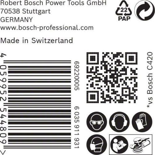  EXPERT C470 Schleifblatt Mehrloch für Exzenterschleifer Bosch EXPERT C470 Schleifpapier Mehrloch für Exzenterschleifer, 150 mm, G 220, 50-tlg., für Exzenterschleifer 12376360