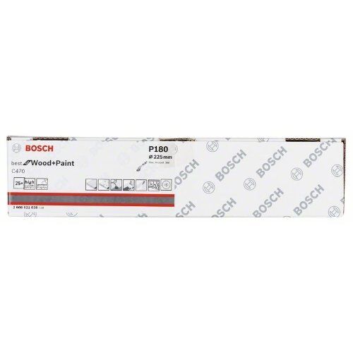  C470 Best for Wood and Paint Schleifpapier für Wand- und Deckenschleifer Bosch Schleifblatt C470, 25er-Pack, für Trockenbauschleifer 12376508