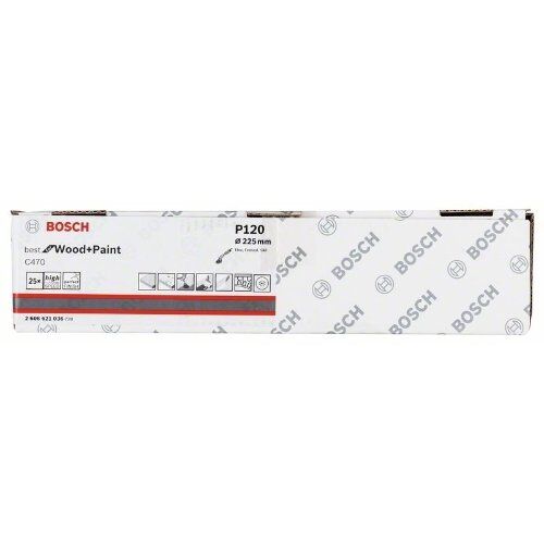  C470 Best for Wood and Paint Schleifpapier für Wand- und Deckenschleifer Bosch Schleifblatt C470, 25er-Pack, für Trockenbauschleifer 12376510