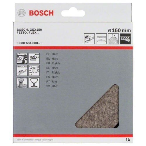  Filzpolierscheiben für Exzenterschleifer Bosch Polierfilz, für Exzenterschleifer 12376564