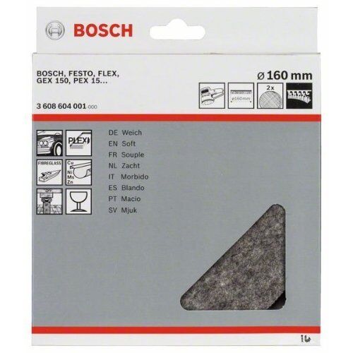  Filzpolierscheiben für Exzenterschleifer Bosch Polierfilz, für Exzenterschleifer 12376567