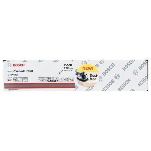  M480 Best for Wood and Paint Schleifnetze für Wand- und Deckenschleifer Bosch Schleifmittel Net M 480, für Trockenbauschleifer 12376608