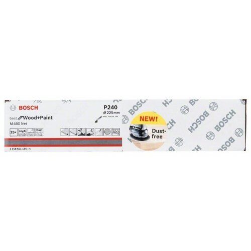  M480 Best for Wood and Paint Schleifnetze für Wand- und Deckenschleifer Bosch Schleifmittel Net M 480, für Trockenbauschleifer 12376615