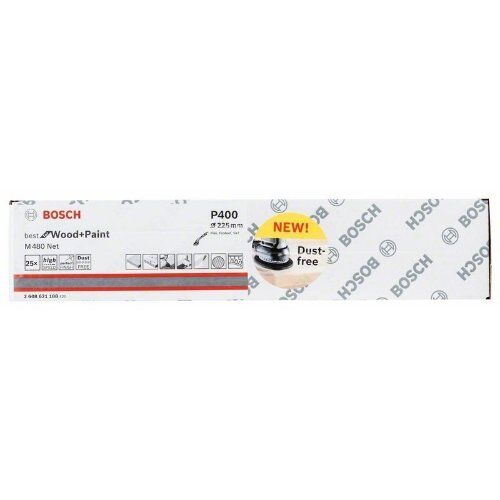  M480 Best for Wood and Paint Schleifnetze für Wand- und Deckenschleifer Bosch Schleifmittel Net M 480, für Trockenbauschleifer 12376613