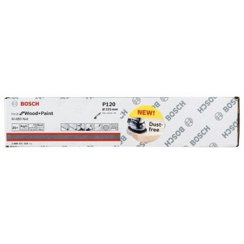  M480 Best for Wood and Paint Schleifnetze für Wand- und Deckenschleifer Bosch Schleifmittel Net M 480, für Trockenbauschleifer 12376609
